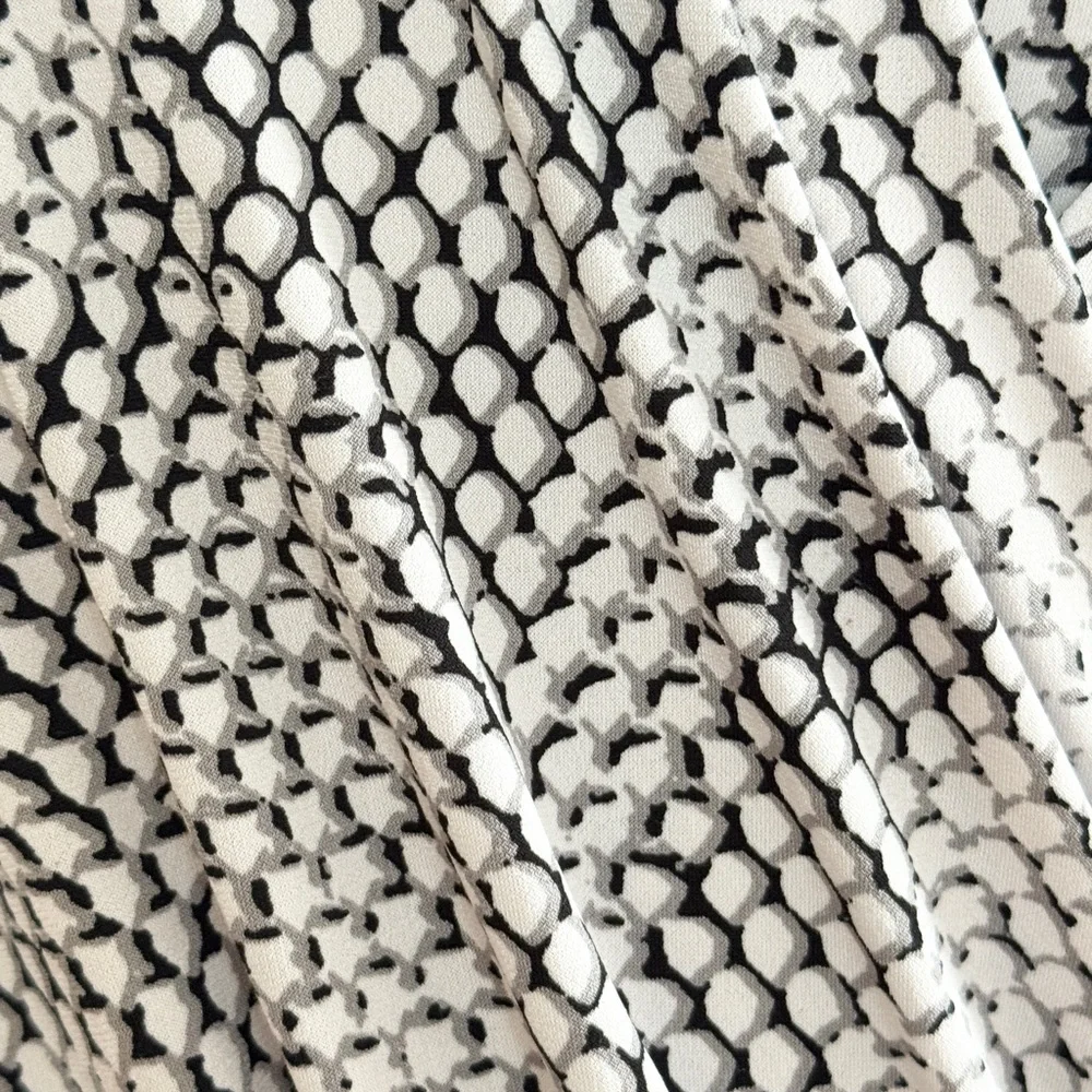 Michael Kors XL Snake Print Faux Wrap Dress Side Buckle Grey Career Plus Size - Picture 9 of 13